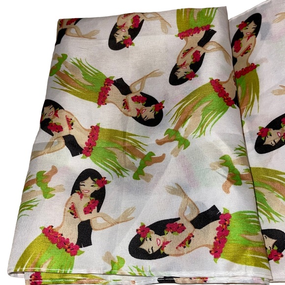 Oriental Trading Hula Girl Cloth Napkins Set Of 4 Tiki Bar Patio Luau Tiki Party - Picture 3 of 4